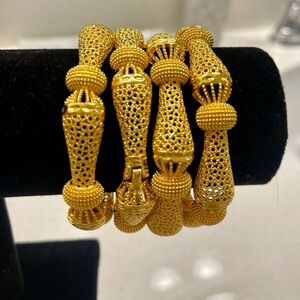 gold plated bangles